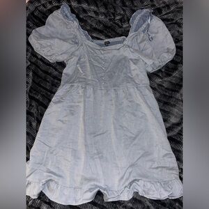 Women short partial button-down stress